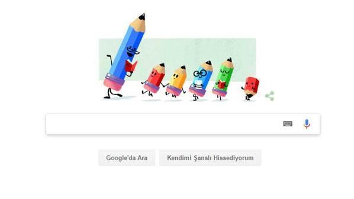 Google 24 Kasım öğretmenler gününü unutmadı! (Google'dan 24 Kasım sürprizi)