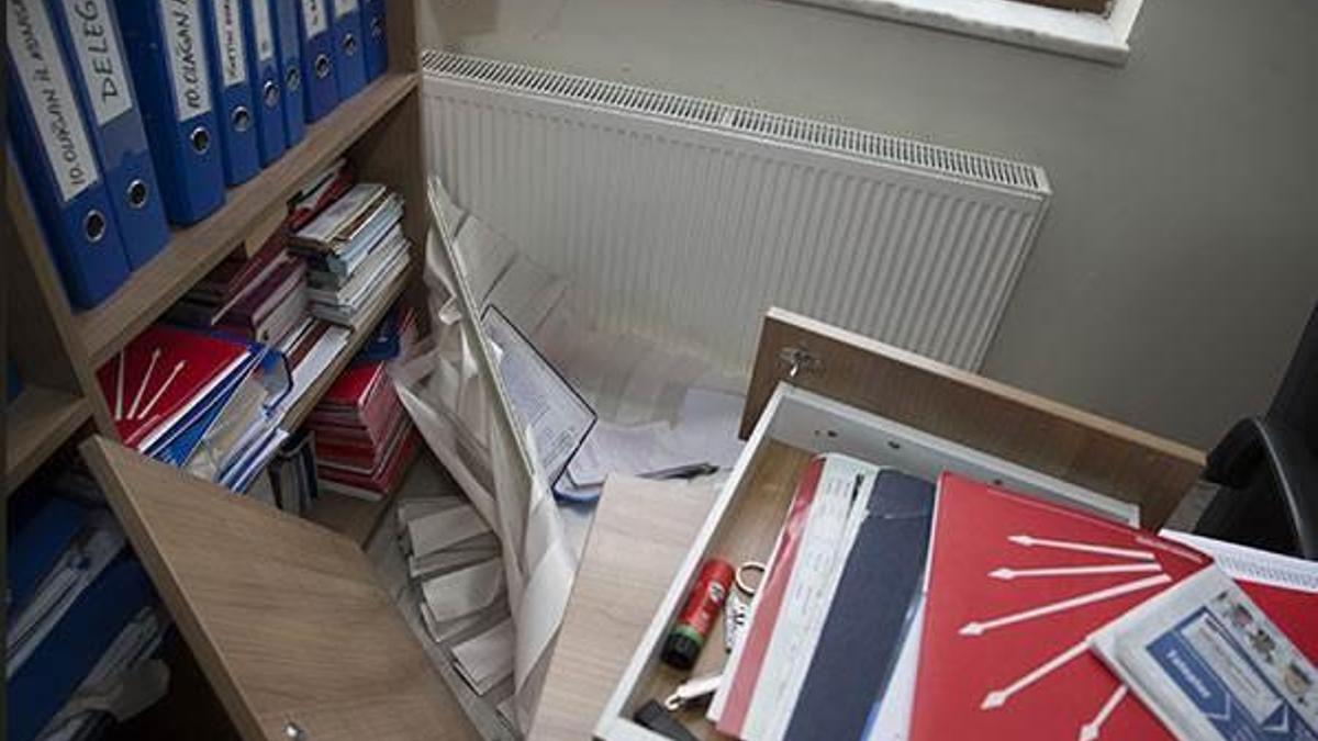 CHP Ankara İl Başkanlığına gece şüpheli bir kişi girdi