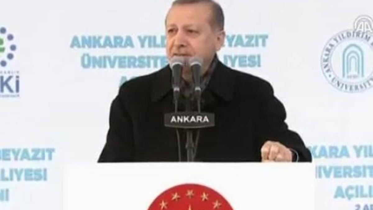 Erdoğan "Başkan" sloganına böyle cevap verdi
