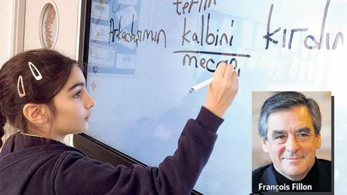 Fillon Türkçe dersine karşı