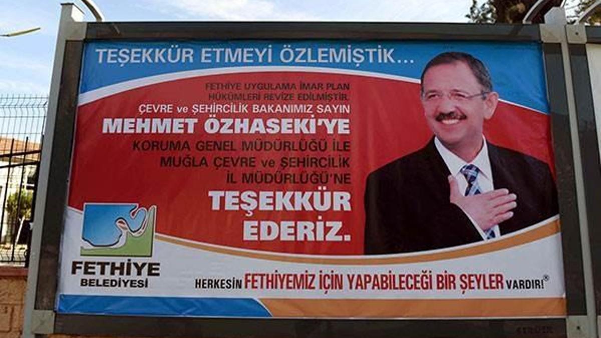 Afişle bu defa teşekkür etti