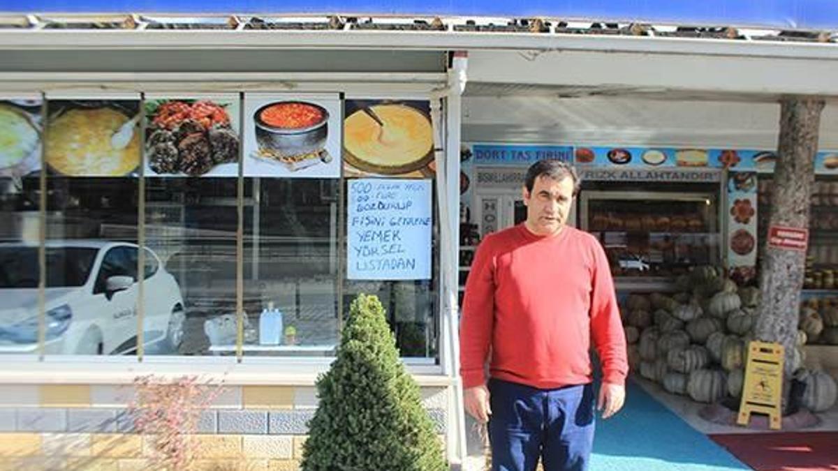 500 dolar bozdurana bedava yemek