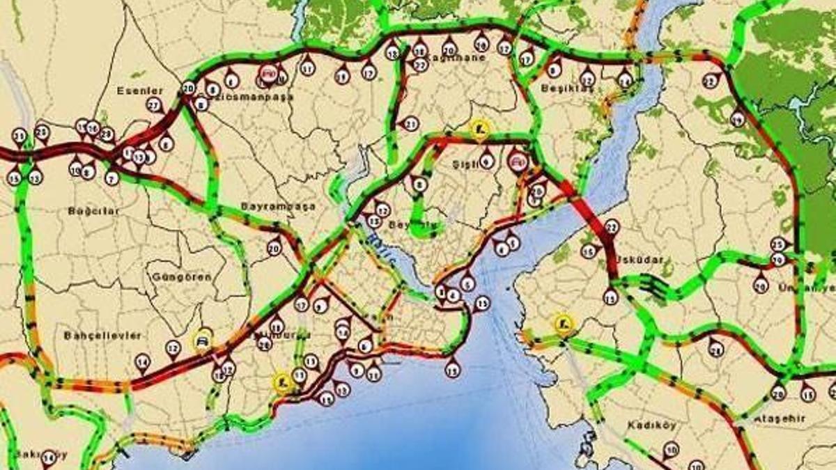 İBB trafiğine ait yoğunluk durumunu internetten takip etmek mümkün!