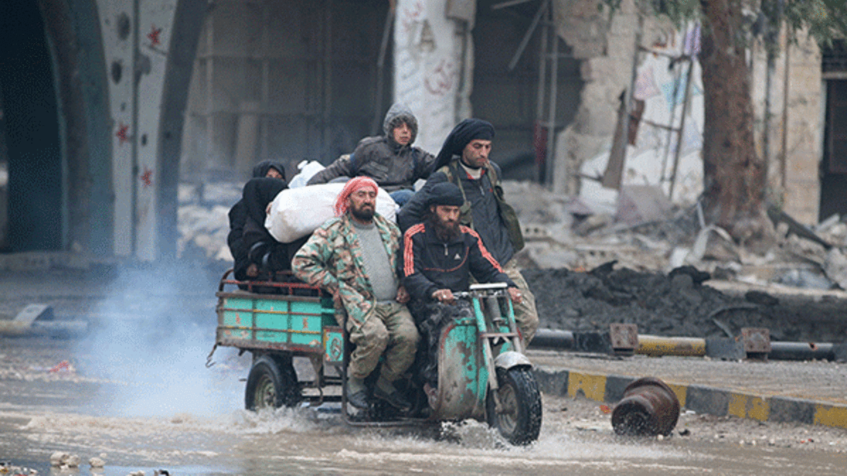 Halep'ten ilk büyük tahliye