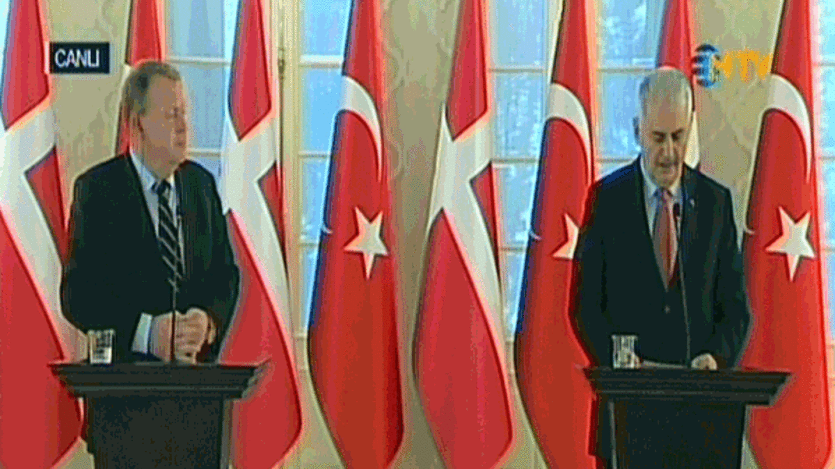 Binali Yıldırım Danimarka Başbakan'ı ile ortak açıklama yaptı