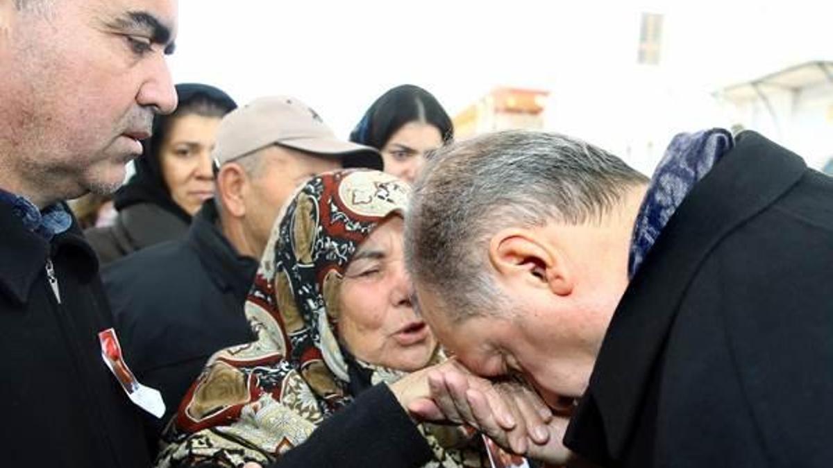 Erdoğan şehit cenazesinde