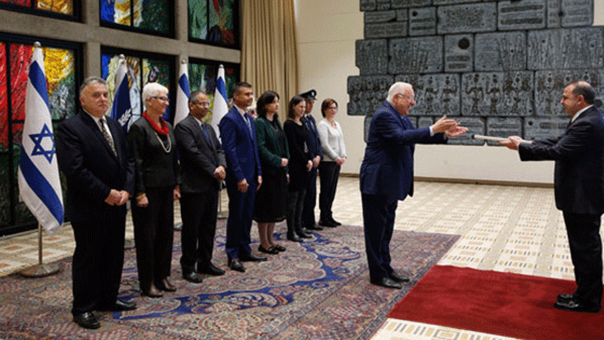 Tel Aviv Büyükelçisi Ökem güven mektubunu sundu