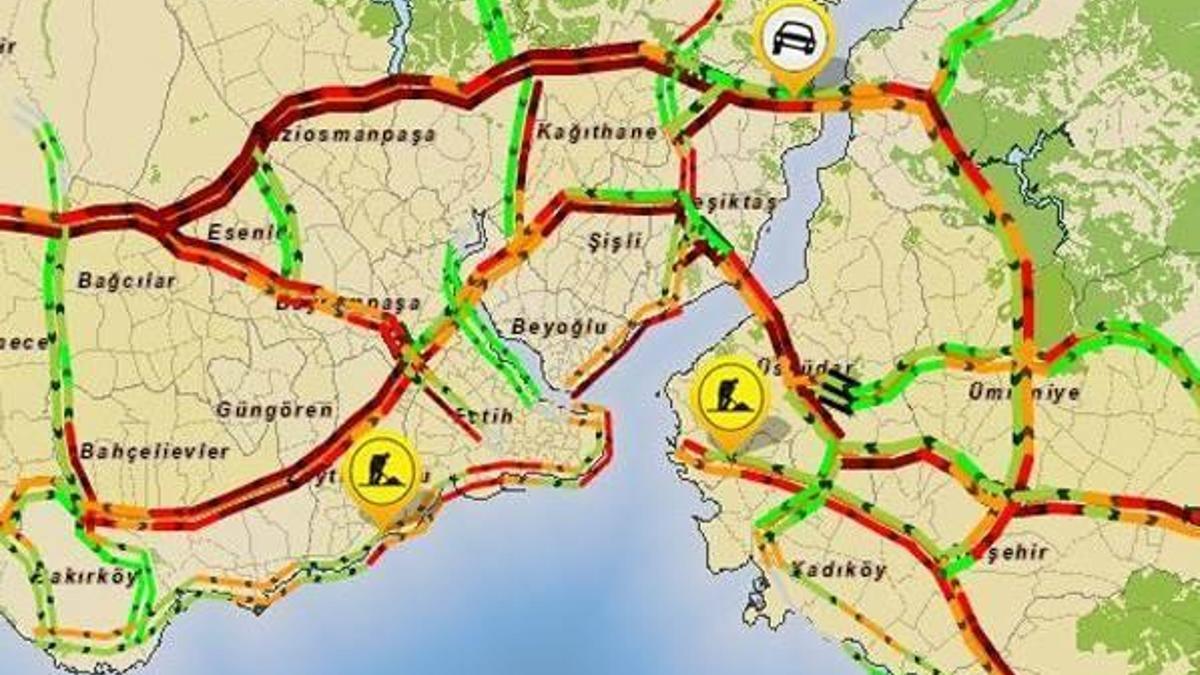 İstanbul’a ait trafik durum bilgisine internetten ulaşabilirsiniz!