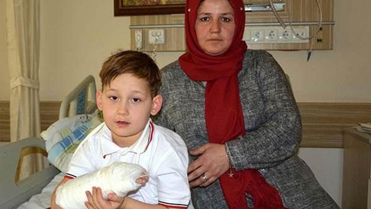 İlkokul öğrencisi pitbull saldırısına uğradı