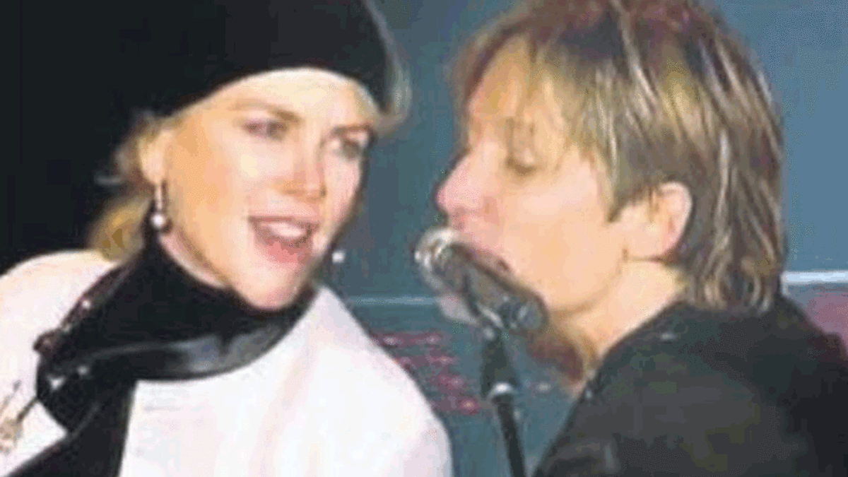 Kidman kocasıyla sahne aldı