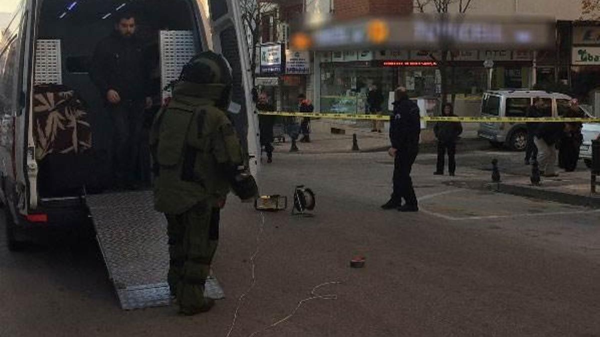 Otobüs durağında şüpheli valiz alarmı