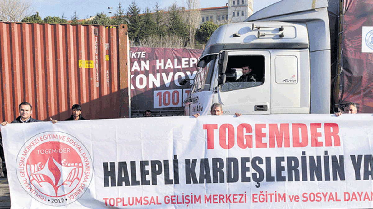 TOGEMDER, yardım elini bu kez Halep için uzattı...