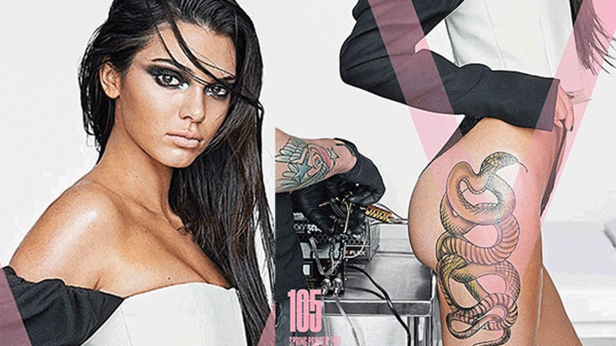 Kendall Jenner'ın dövmesi olay oldu!