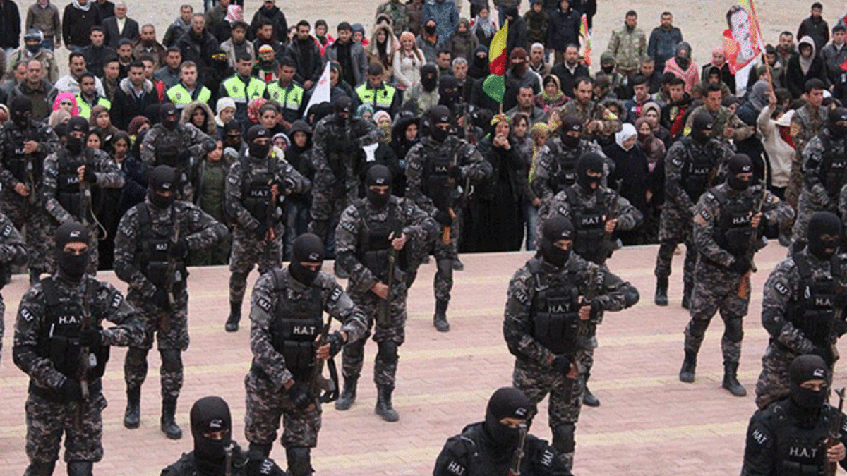 ABD’liler Afrin’deki PKK kampında terörist eğitiyor