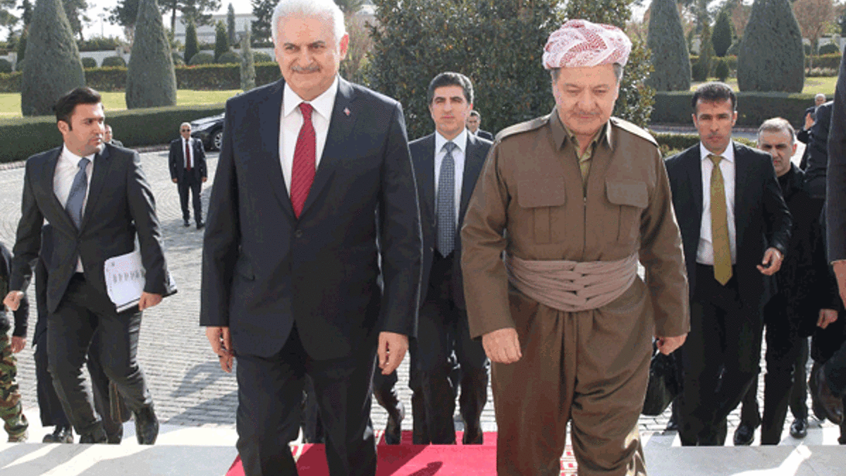 Başbakan Yıldırım'a Irak'tan resmi törenle uğurlama