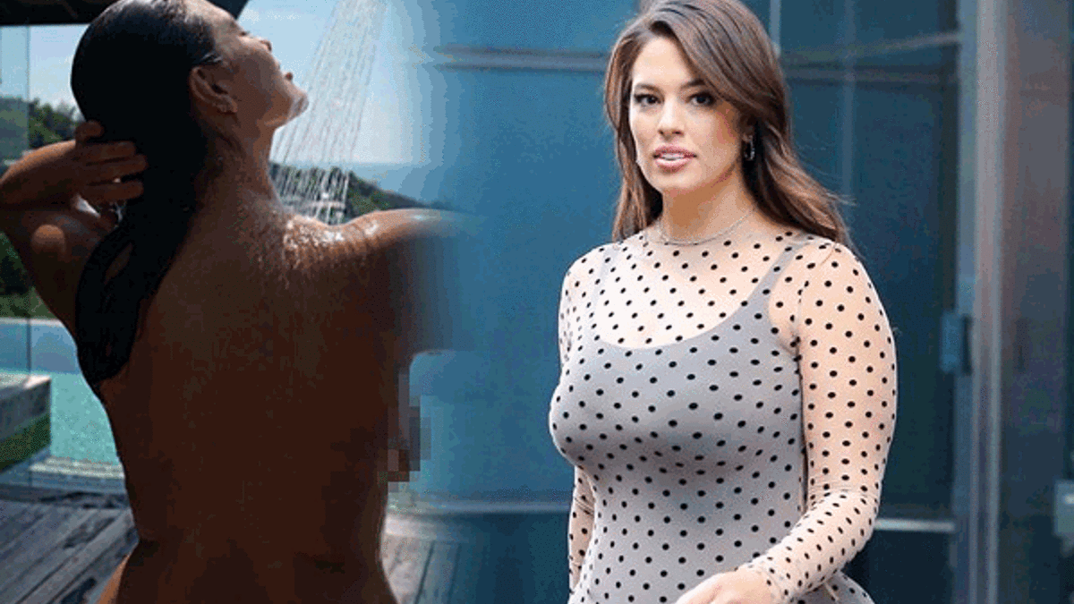 Ashley Graham’ın duş pozu olay oldu!