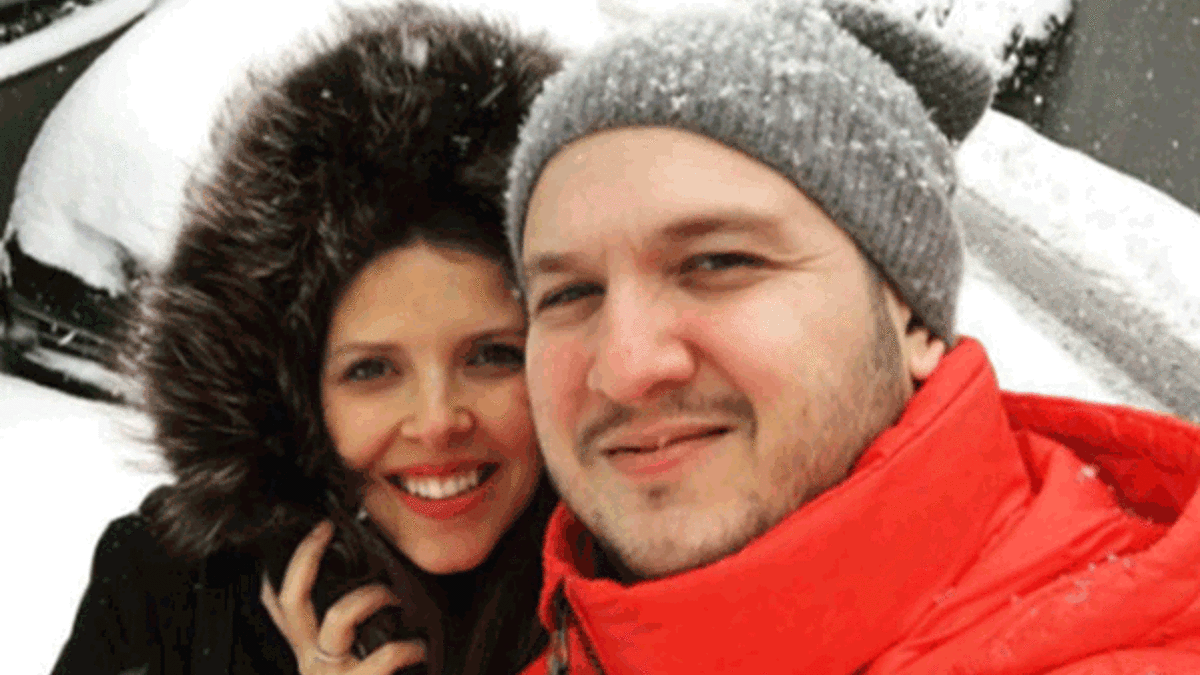 'Karda romantik dakikalar'
