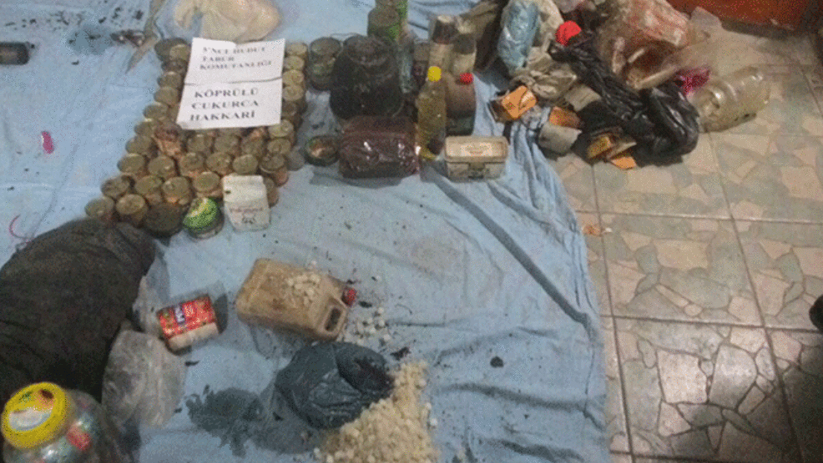 Çukurca'daki operasyonda PKK'ya ait 3 sığınak bulundu