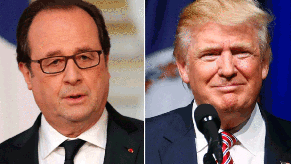 Hollande'dan Trump'a karşı birlik çağrısı
