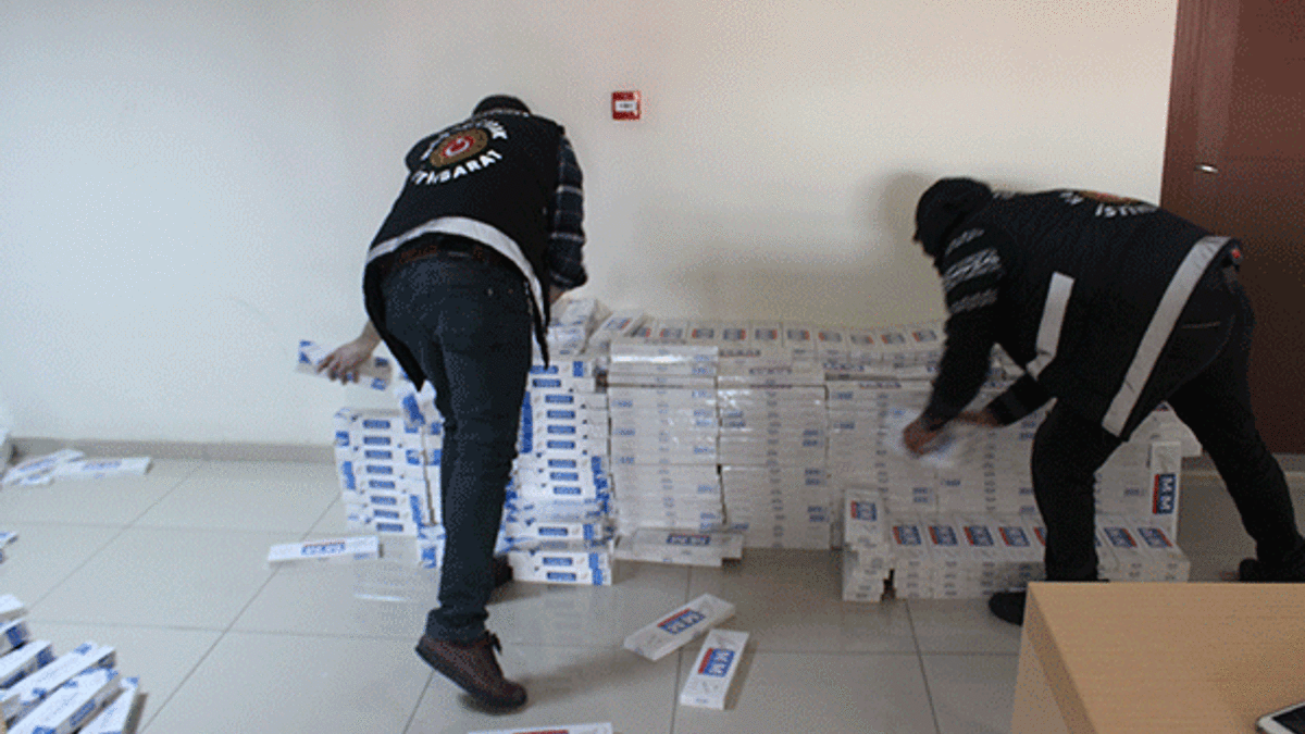 Van’da 6 milyon 600 bin TL değerinde sigara ele geçirdi