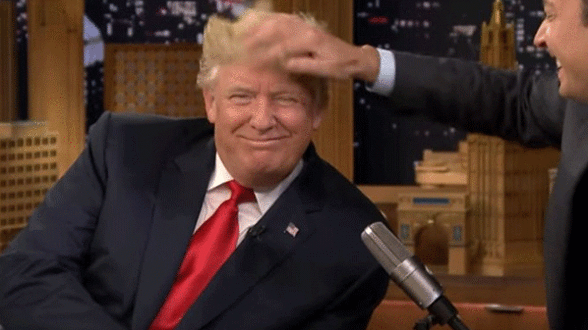 Trump'ın saçları meğerse...