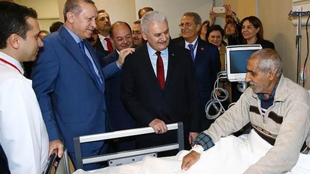 Cumhurbaşkanı Erdoğan, hastaları ziyaret etti