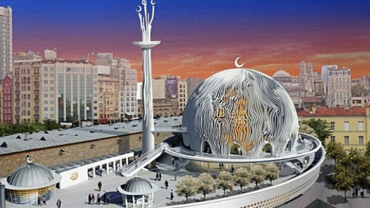 Taksim'de cami projesine onay