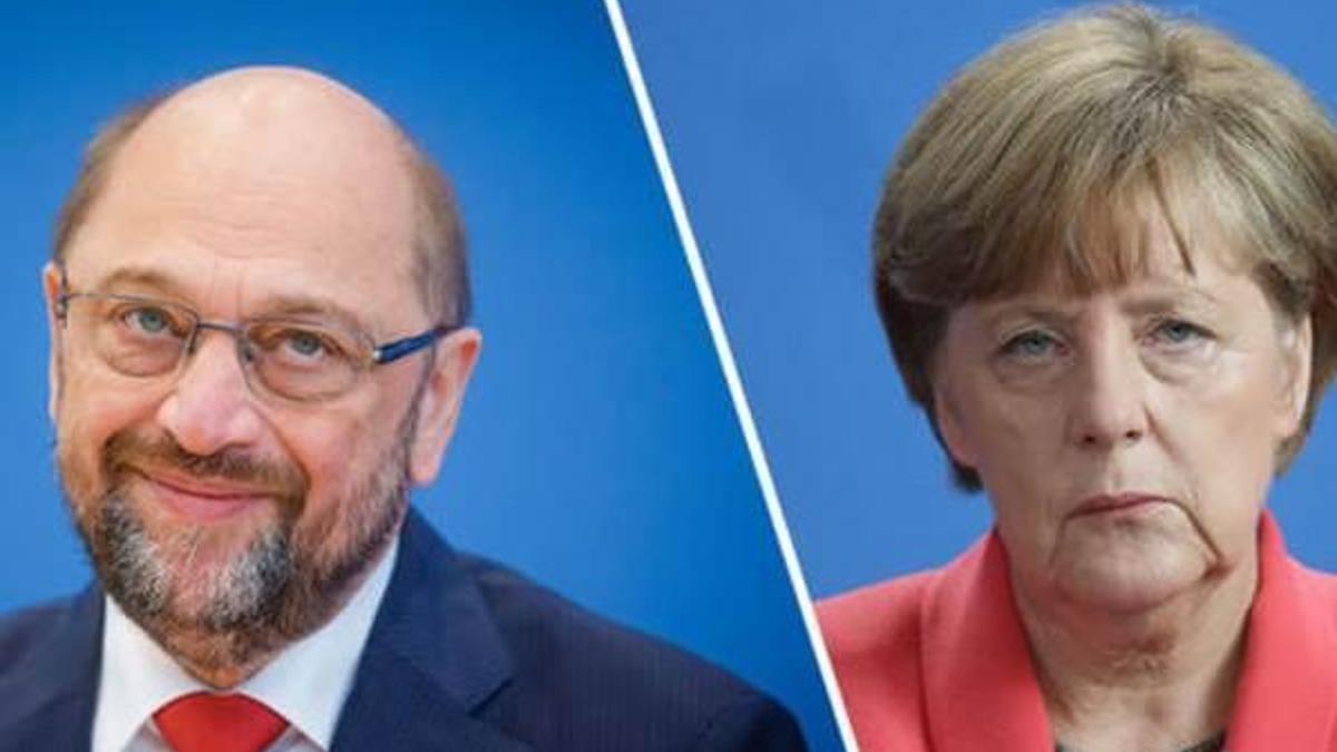 Anketlerde Schulz, Merkel'in önüne geçti