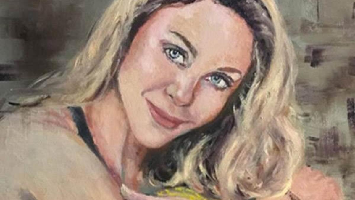 Demet Kutluay’ı yağlı boyayla resmetti!