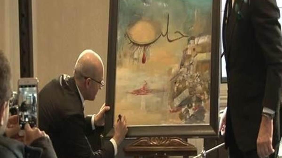 Mehmet Şimşek’in yaptığı resme 151 bin TL