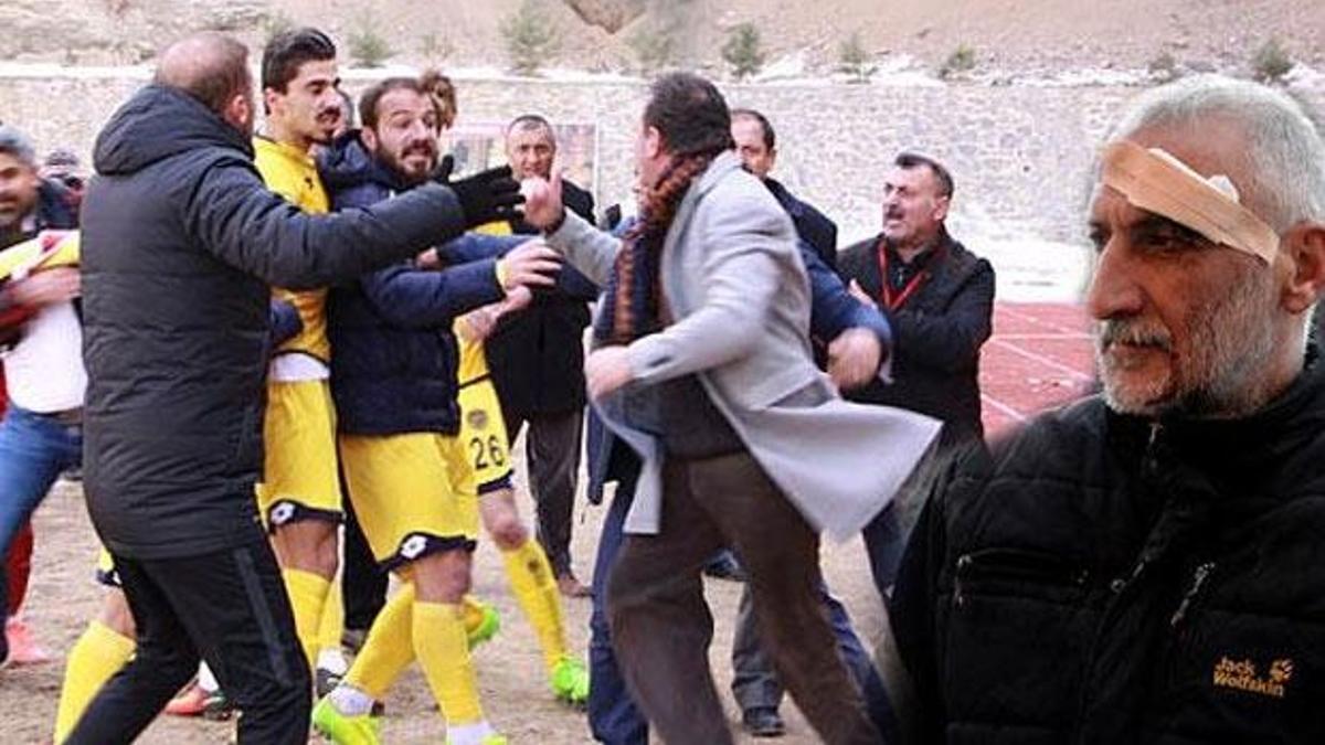 Olaylı maçta 19 yaralı