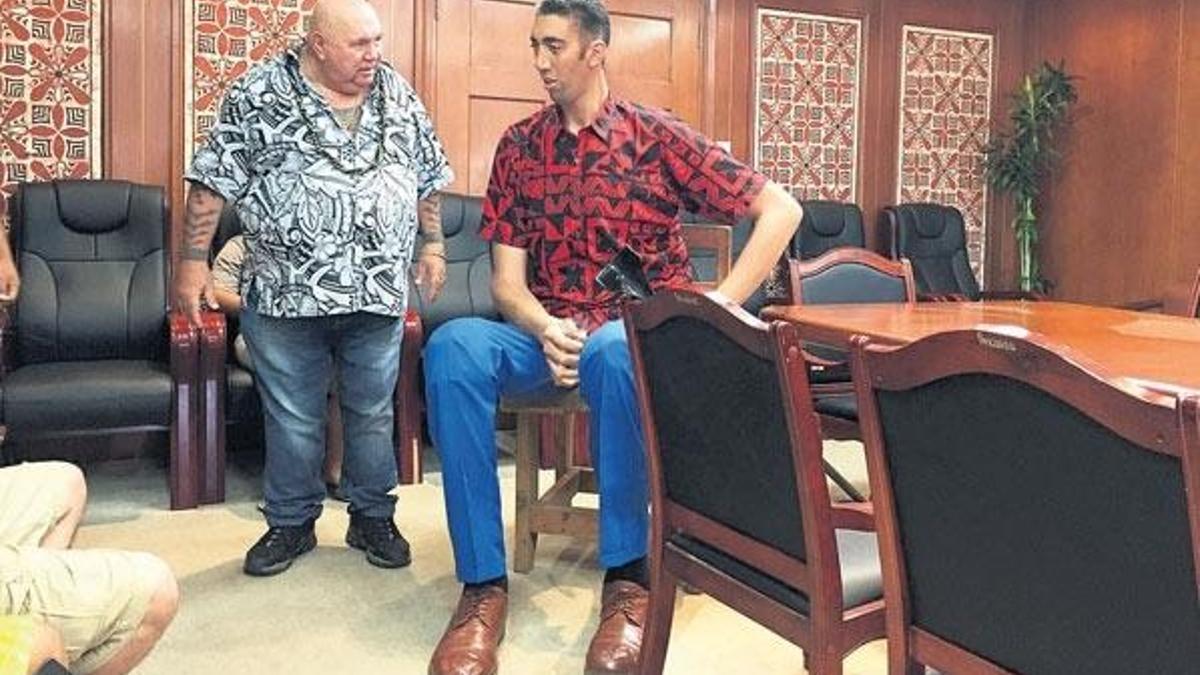 Sultan’ı Samoa Başbakanı Malielegaoi karşıladı