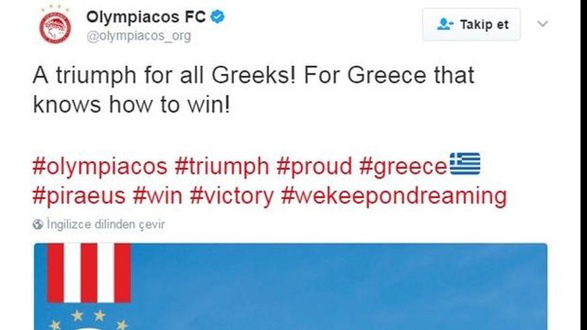 Olympiakos'tan olay paylaşım! İntikam...