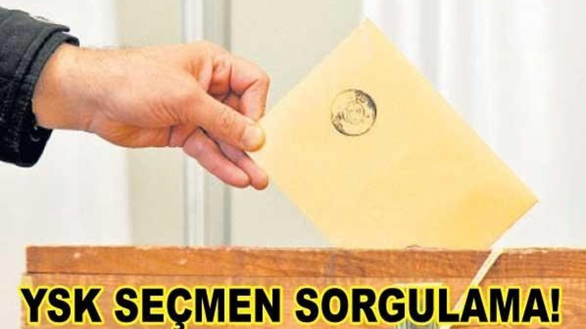 Seçmen sorgulama işlemi nasıl yapılıyor? Nerede oy kullanacağım?