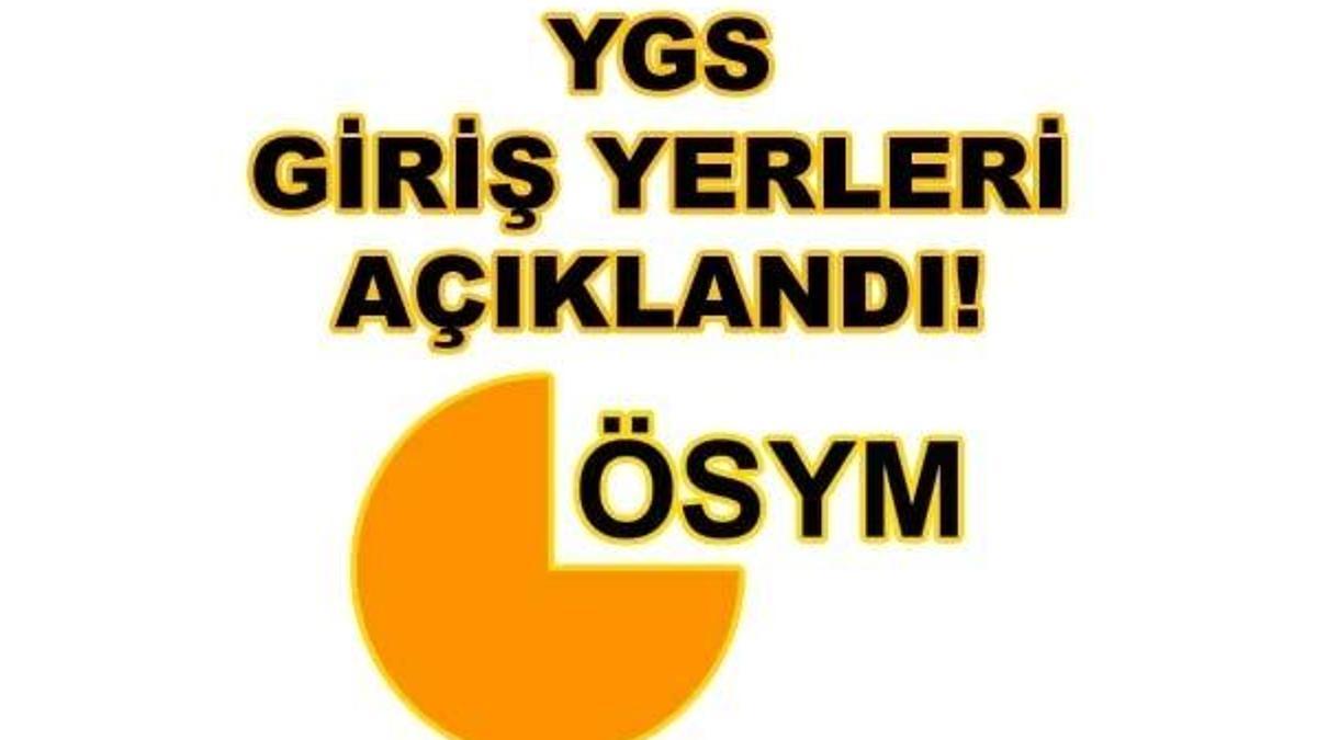 YGS giriş yerleri açıklandı! ÖSYM'den YGS sınav yerleri duyurusu...