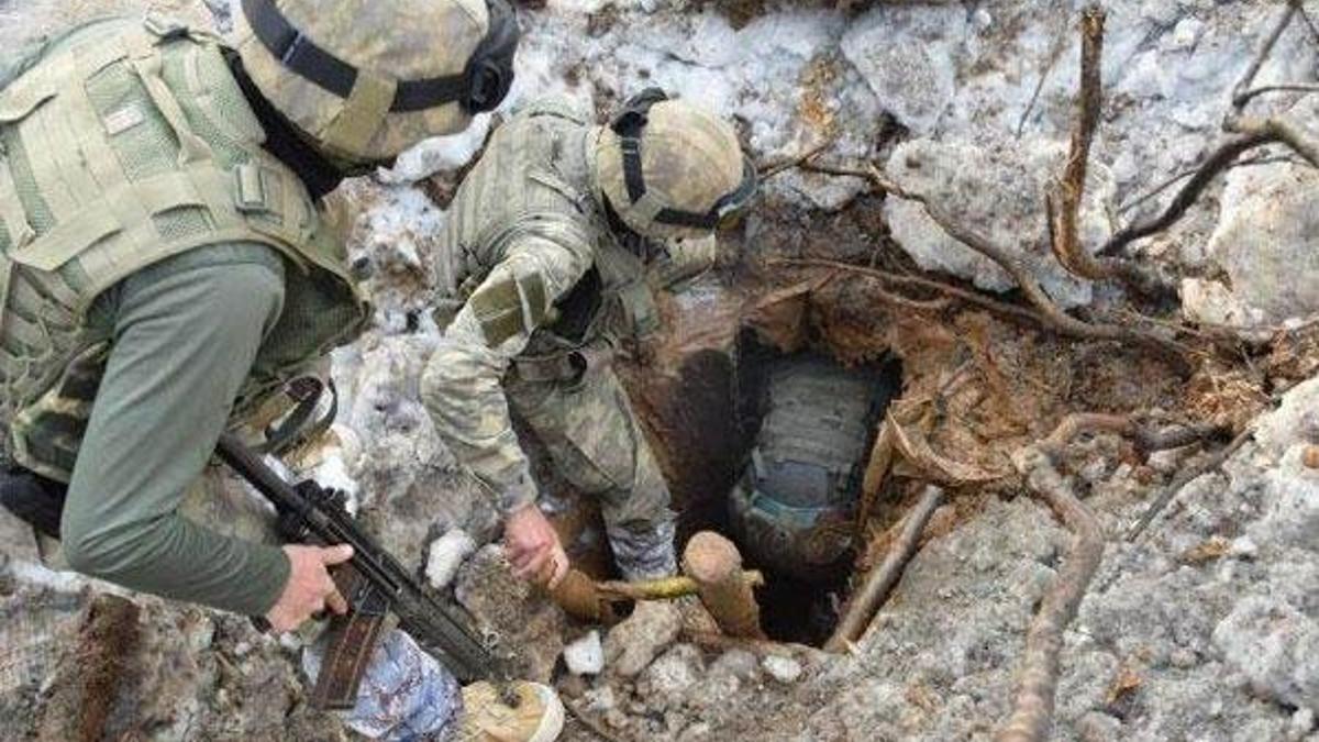 11 teröristin öldürüldüğü operasyondan kareler
