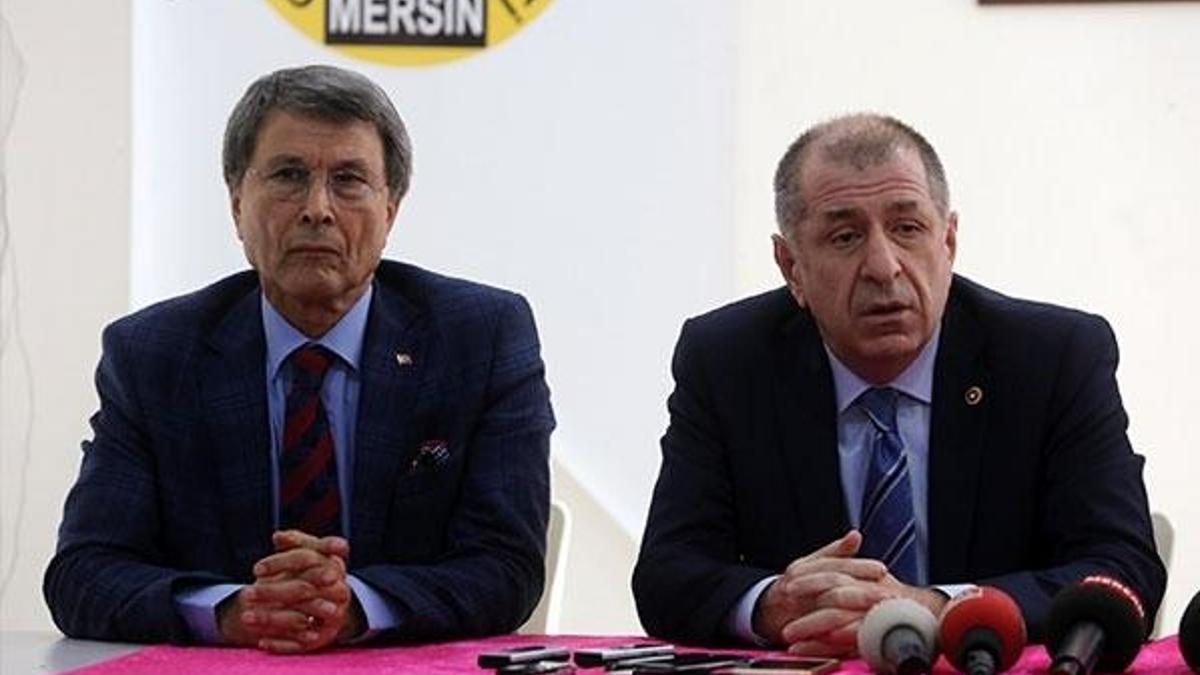 Mersin'de Özdağ ve Halaçoğlu'nun konferasında gergin anlar