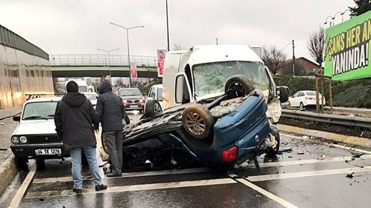 Beykoz'da trafik kazası: 1 ölü, 2 yaralı