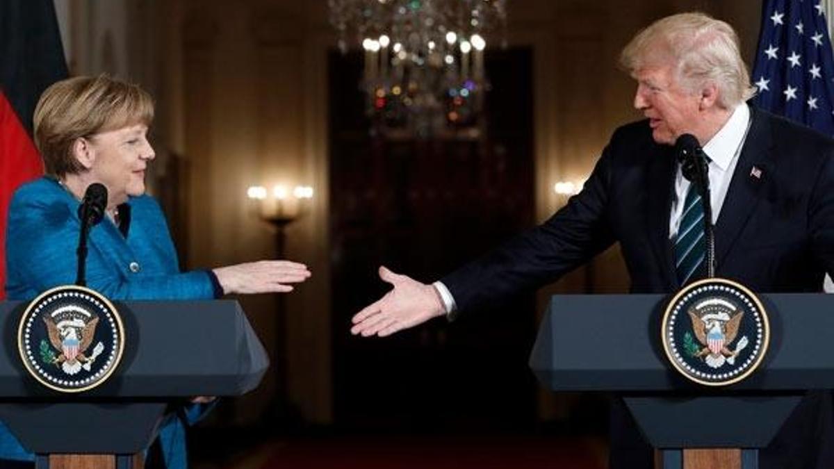 Trump - Merkel görüşmesinde kriz!