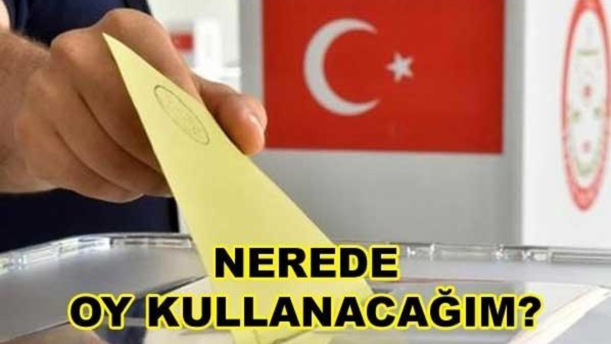 Nerede oy kullanacağım? YSK seçmen sorgulama ekranı