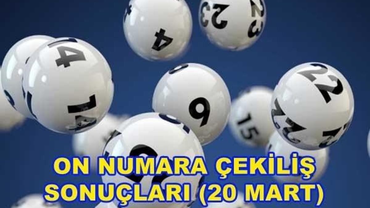 On Numara çekilişi sonuçları açıklandı - (20 Mart 2017 MPİ)