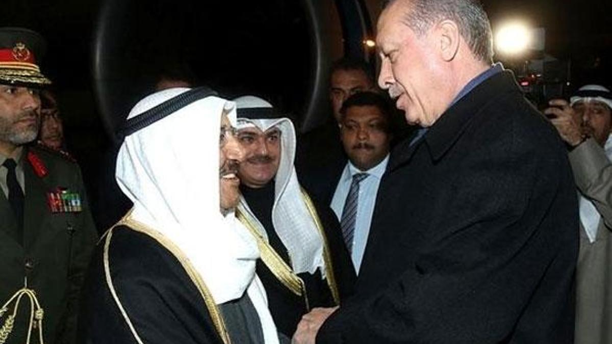 Cumhurbaşkanı Erdoğan'dan Kuveyt Emiri el Sabah'a jest!