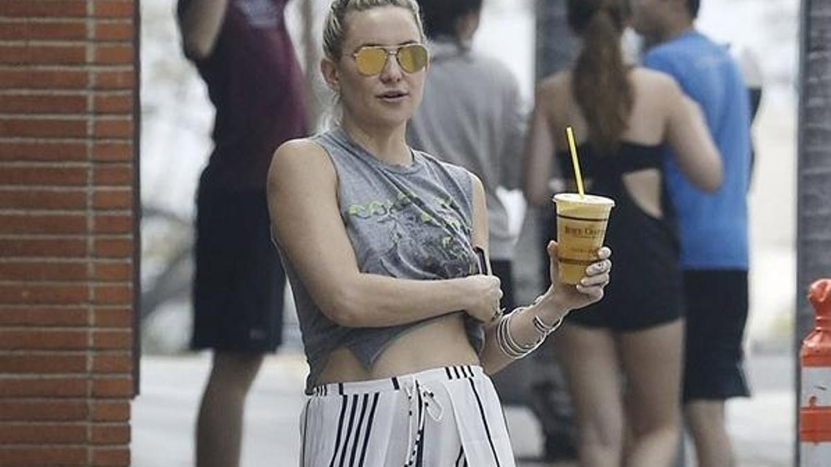 Kate Hudson çok fena yakalandı!