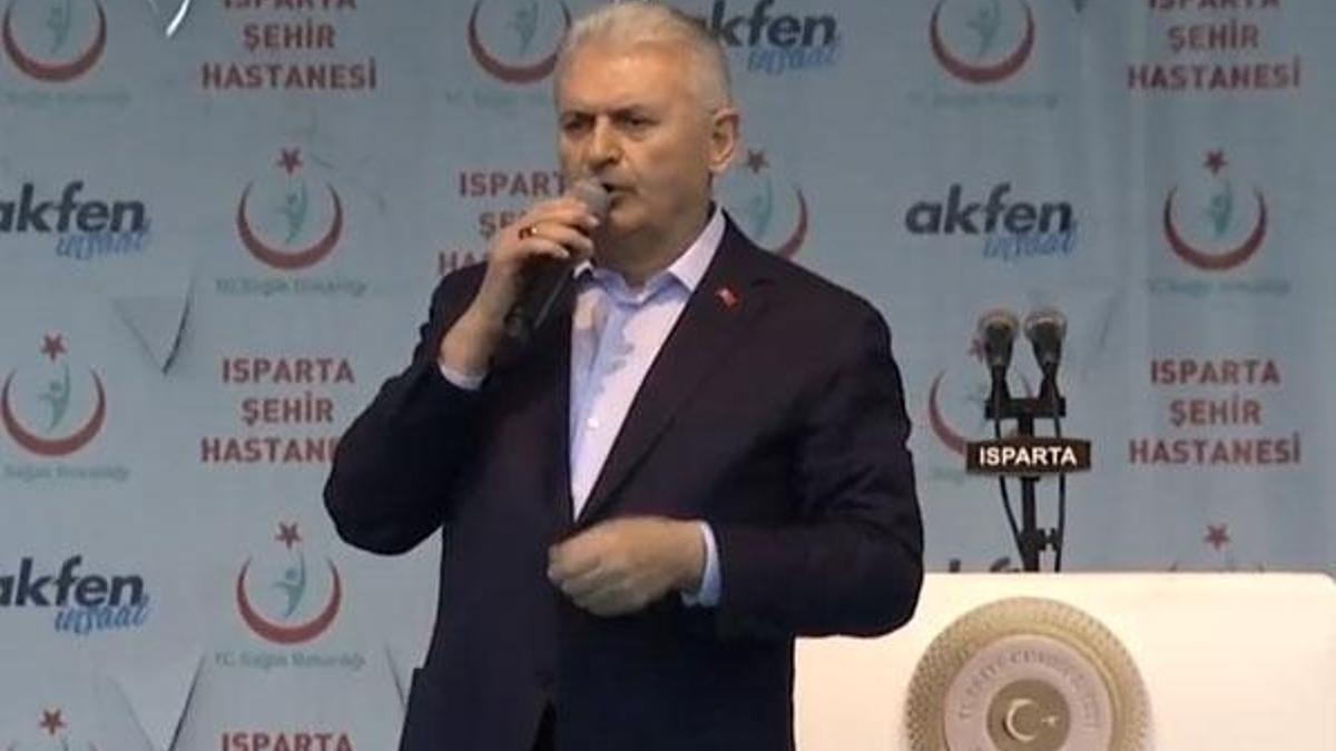Başbakan Yıldırım Isparta'da konuştu