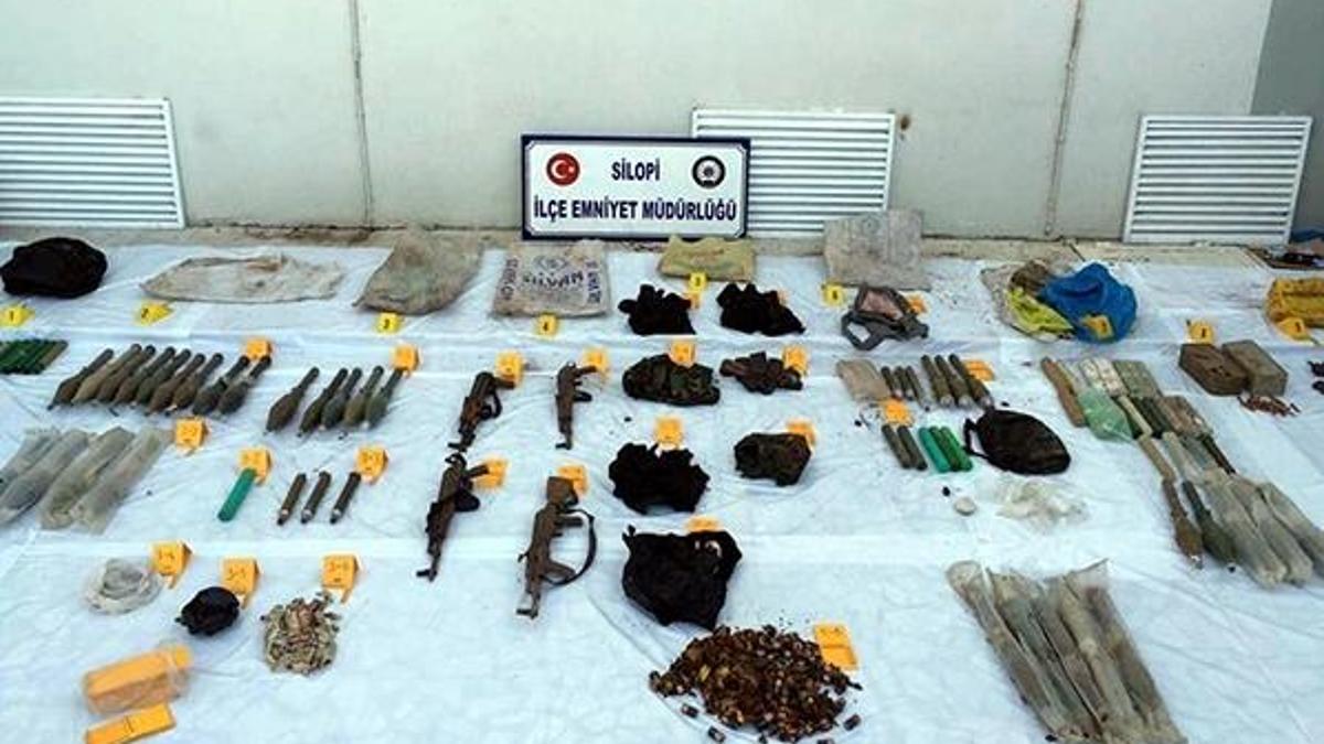 Silopi'de PKK'nın silah ve mühimmatı bulundu