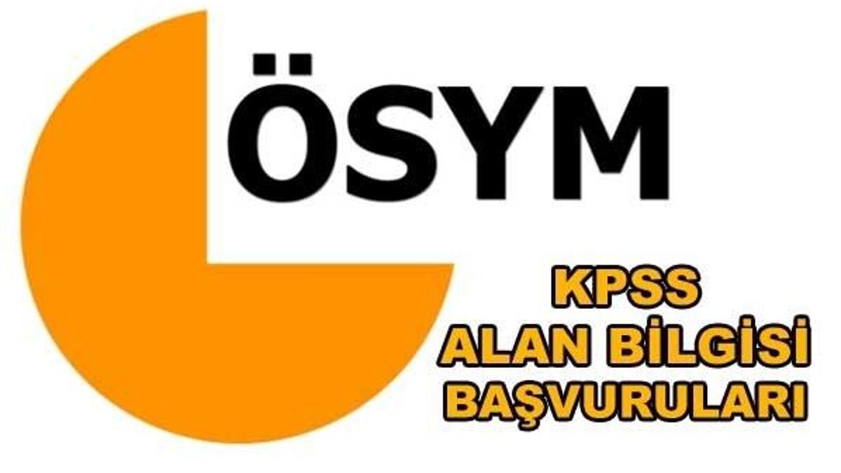 KPSS Alan Bilgisi başvuruları başladı!