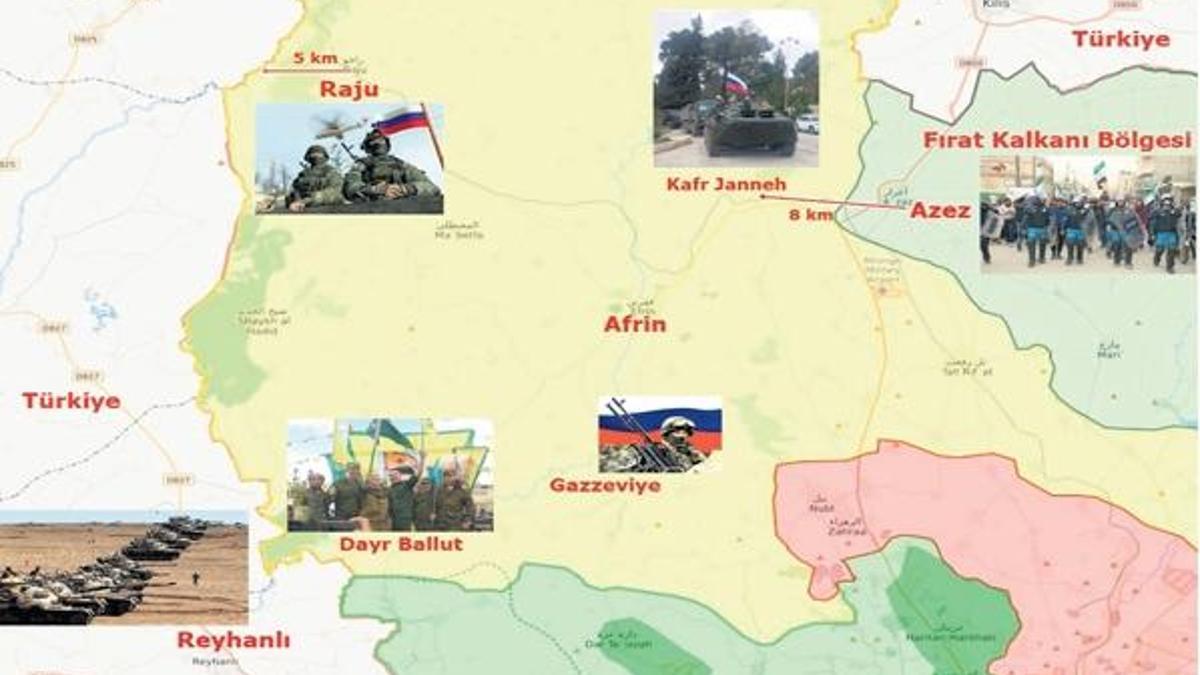 Ruslar Afrin’de 4 noktada!