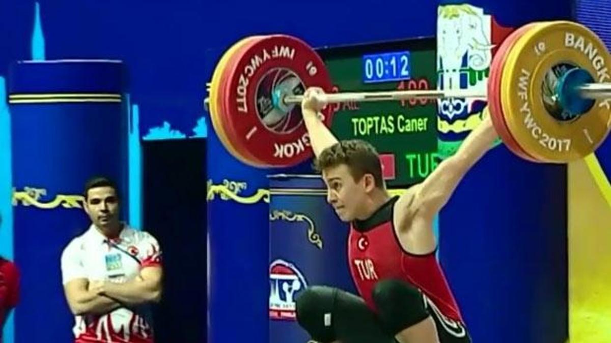 Milli halterci Caner Toptaş, bronz madalya kazandı