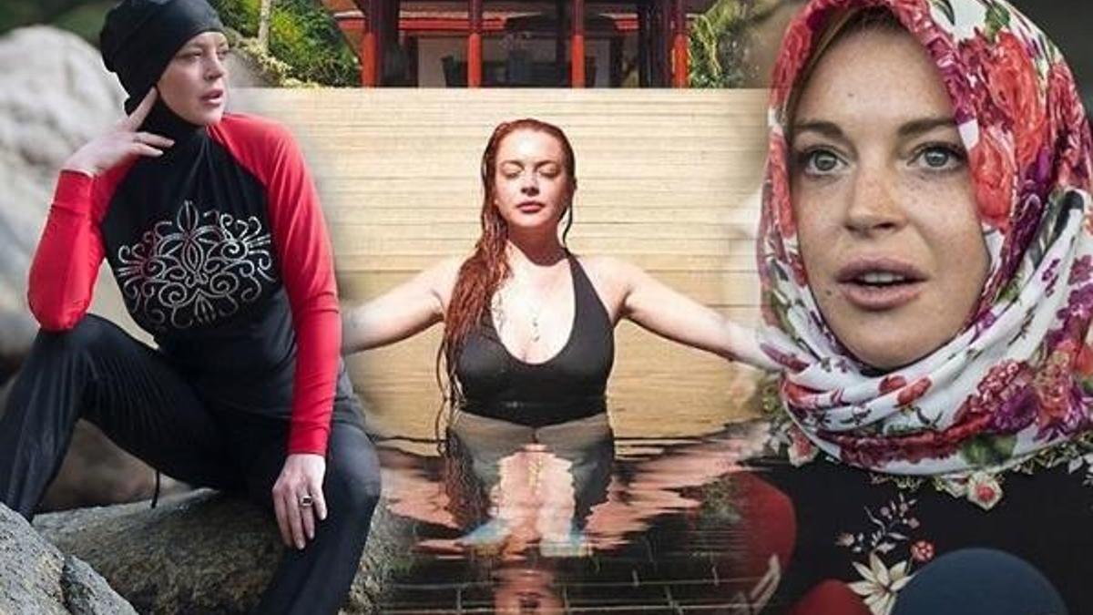 Lindsay Lohan hepsini deniyor! Şimdi de burkini...
