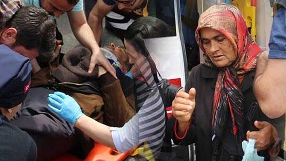 Kaza geçiren eşine demediğini bırakmadı